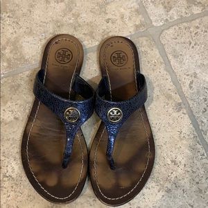Tory Burch sandals great for causal summer days